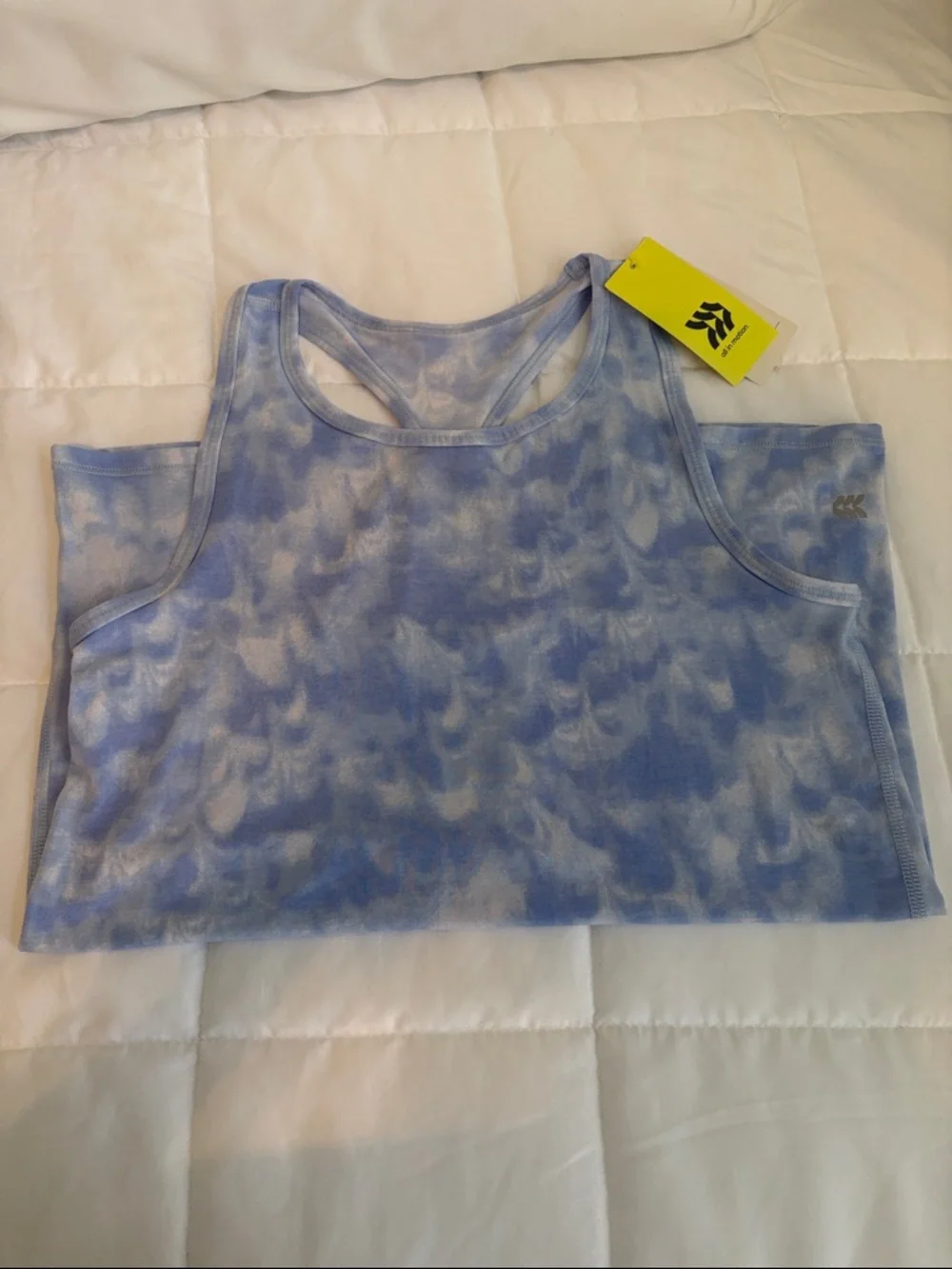 Light Blue Tie-Dye Sports Bra‎ with Strappy Back Girls 10/12